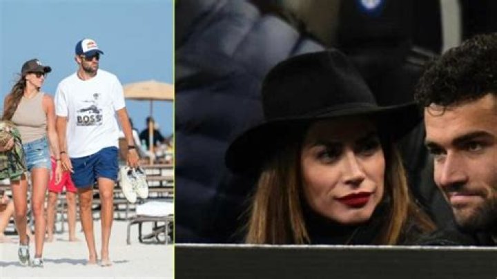 Berrettini with his current girlfriend Melissa Satta.