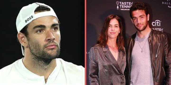 Berrettini with his ex-girlfriend Ajla Tomljanovic.